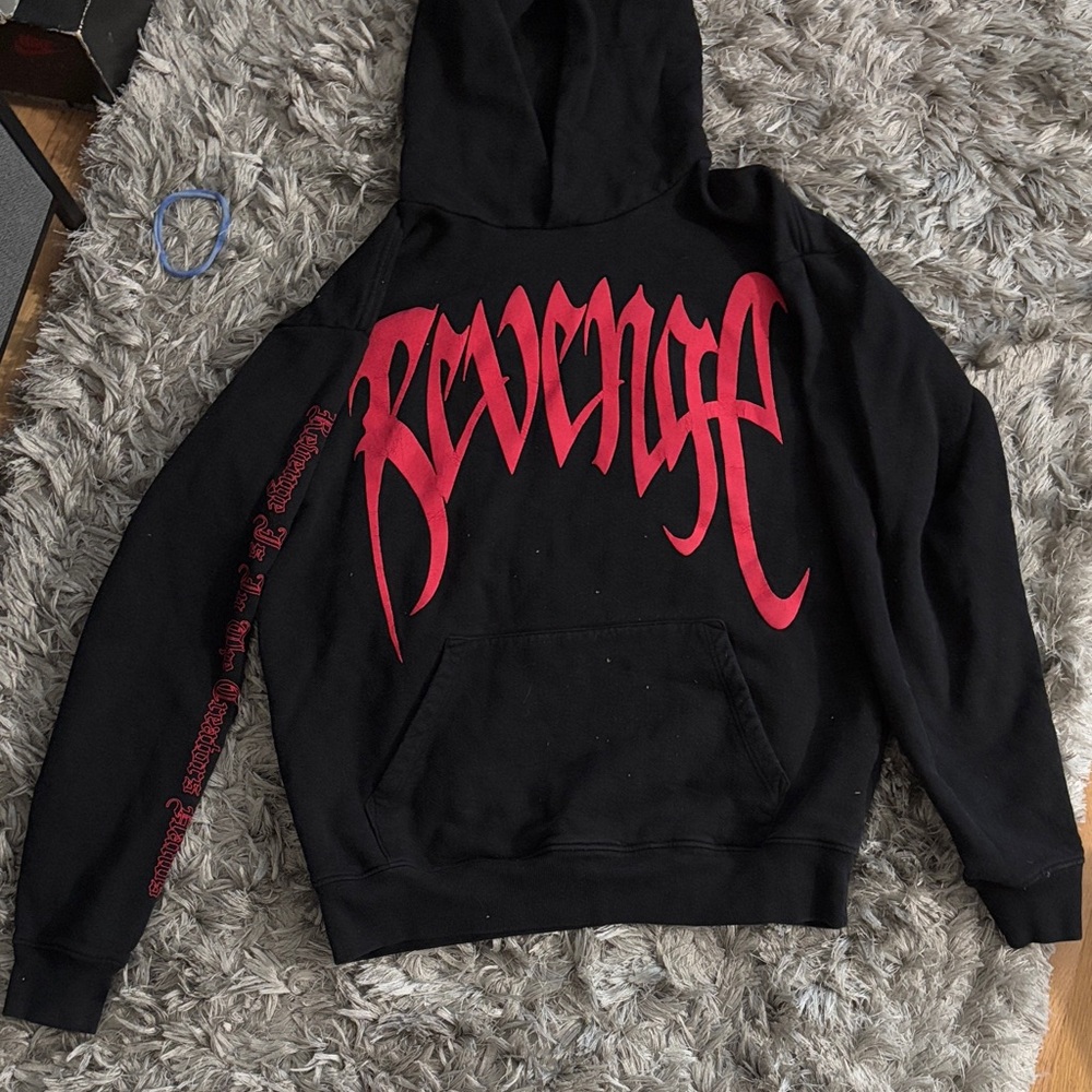 Xxxtentacion black and red revenge hoodie